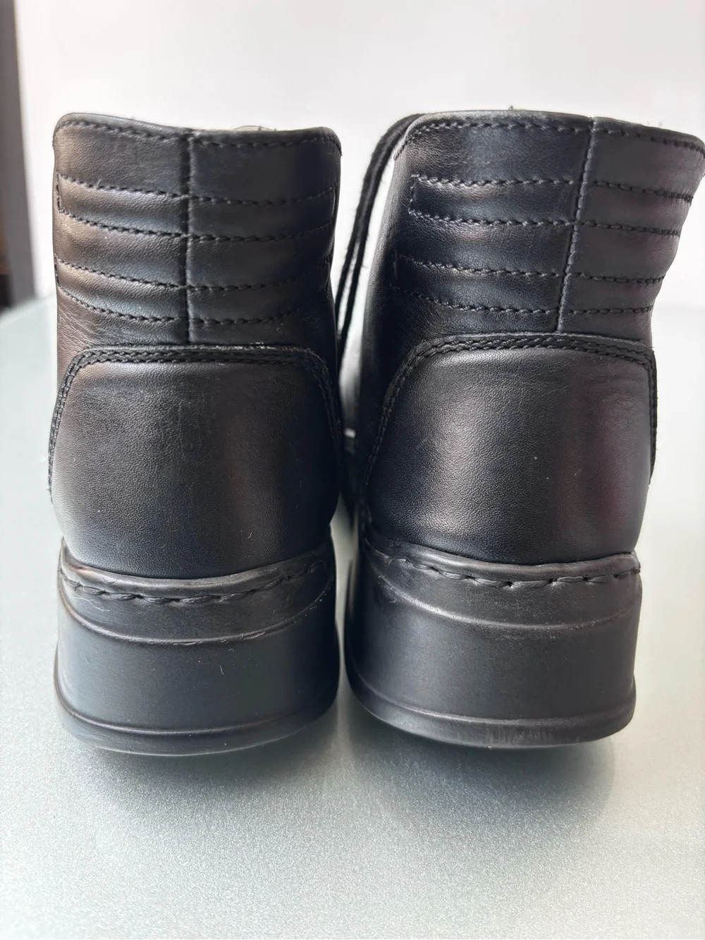 Josef Seibel Men's Black Leather Chukka Boots